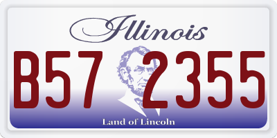 IL license plate B572355