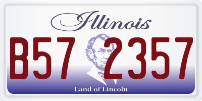IL license plate B572357