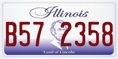 IL license plate B572358