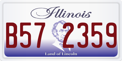IL license plate B572359