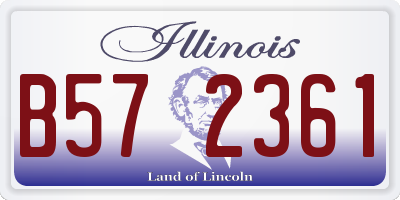 IL license plate B572361