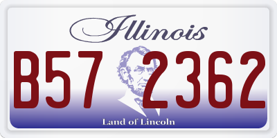 IL license plate B572362