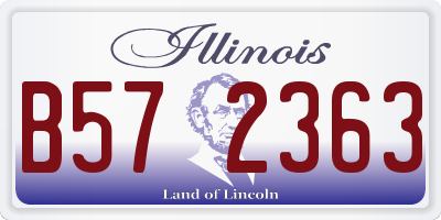 IL license plate B572363