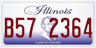 IL license plate B572364