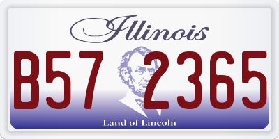 IL license plate B572365