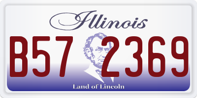 IL license plate B572369