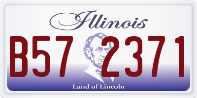 IL license plate B572371
