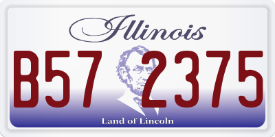 IL license plate B572375