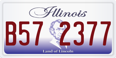 IL license plate B572377