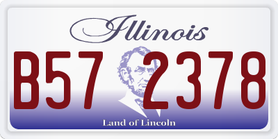 IL license plate B572378