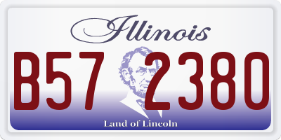 IL license plate B572380