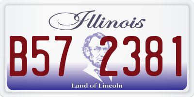 IL license plate B572381