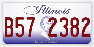 IL license plate B572382
