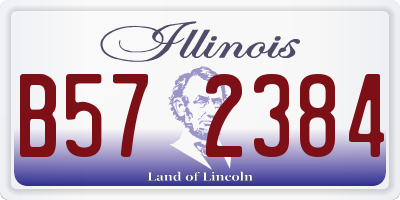 IL license plate B572384
