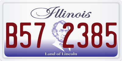 IL license plate B572385