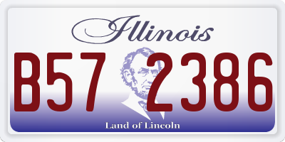 IL license plate B572386