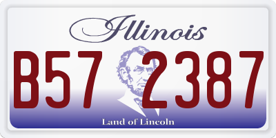 IL license plate B572387