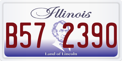 IL license plate B572390