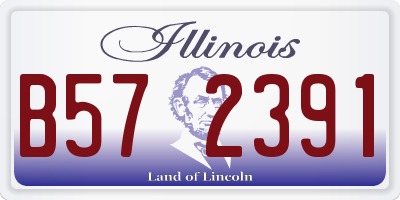 IL license plate B572391
