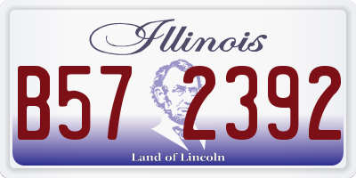 IL license plate B572392