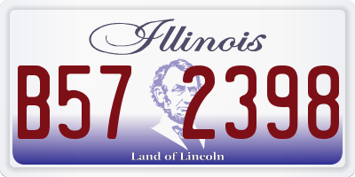 IL license plate B572398