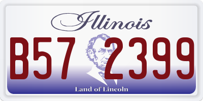IL license plate B572399