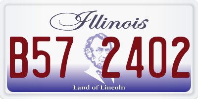 IL license plate B572402