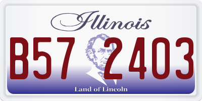 IL license plate B572403
