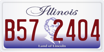 IL license plate B572404