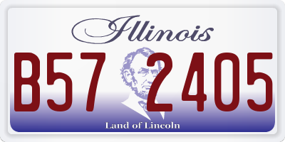 IL license plate B572405