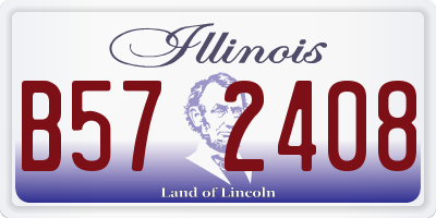 IL license plate B572408