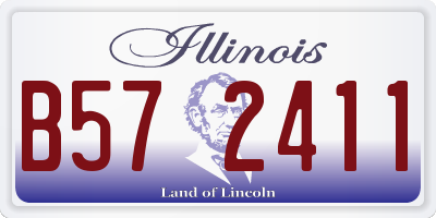 IL license plate B572411