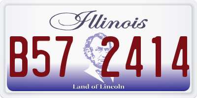IL license plate B572414