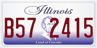 IL license plate B572415