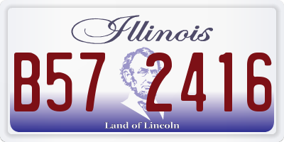 IL license plate B572416