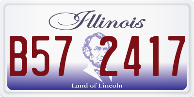 IL license plate B572417