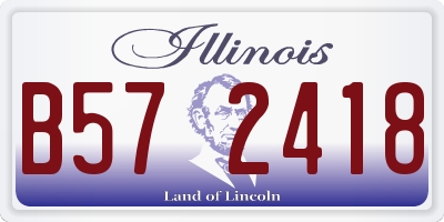 IL license plate B572418