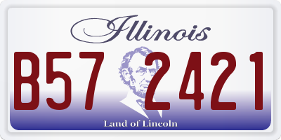 IL license plate B572421