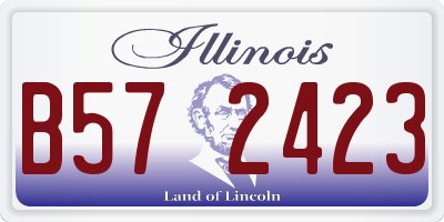 IL license plate B572423