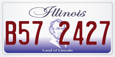 IL license plate B572427