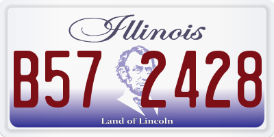 IL license plate B572428