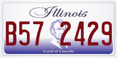 IL license plate B572429