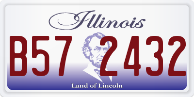 IL license plate B572432