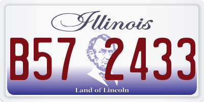 IL license plate B572433