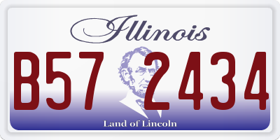 IL license plate B572434