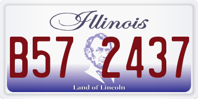 IL license plate B572437