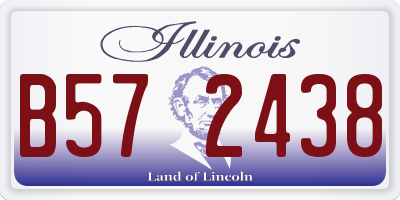 IL license plate B572438