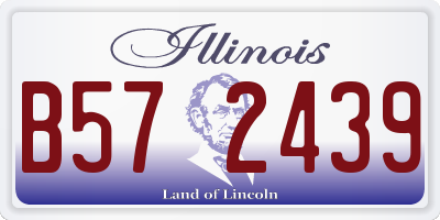 IL license plate B572439
