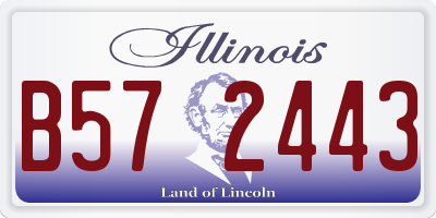 IL license plate B572443