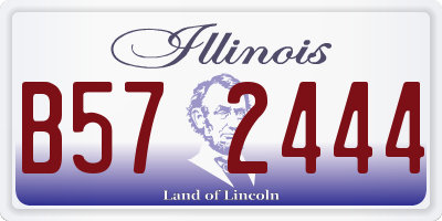IL license plate B572444
